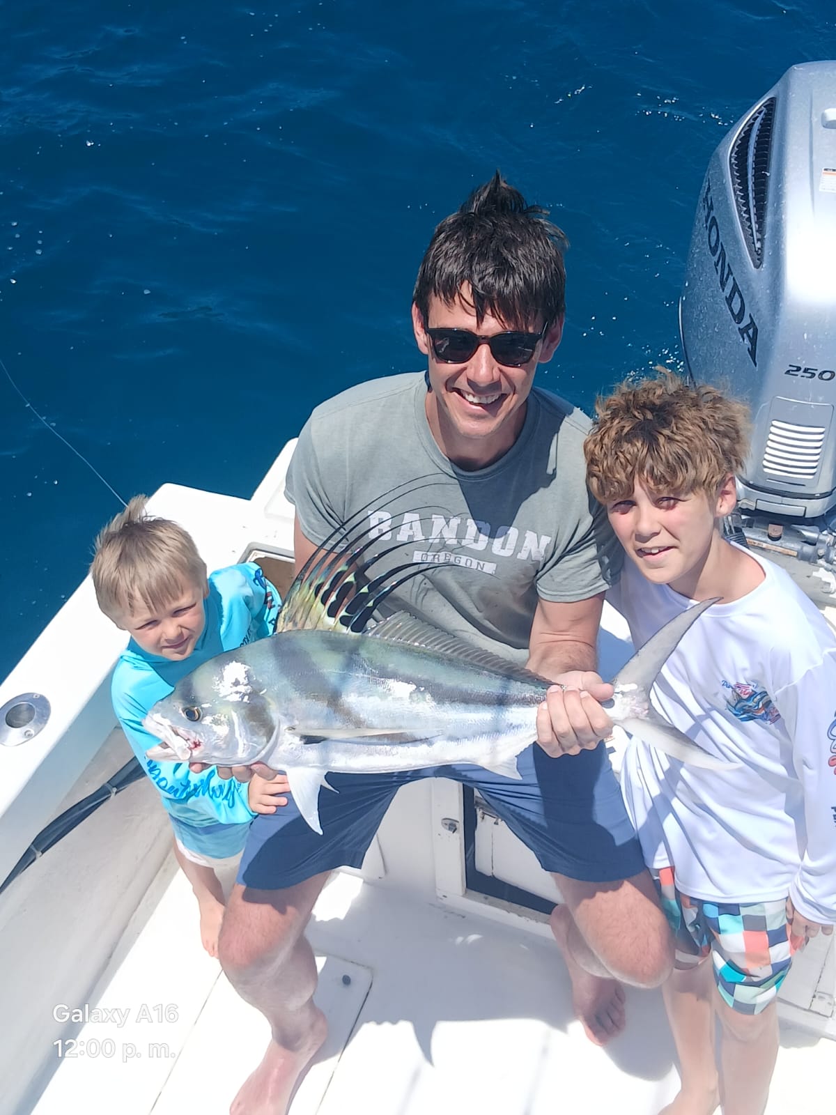 Roosterfish caught inshore